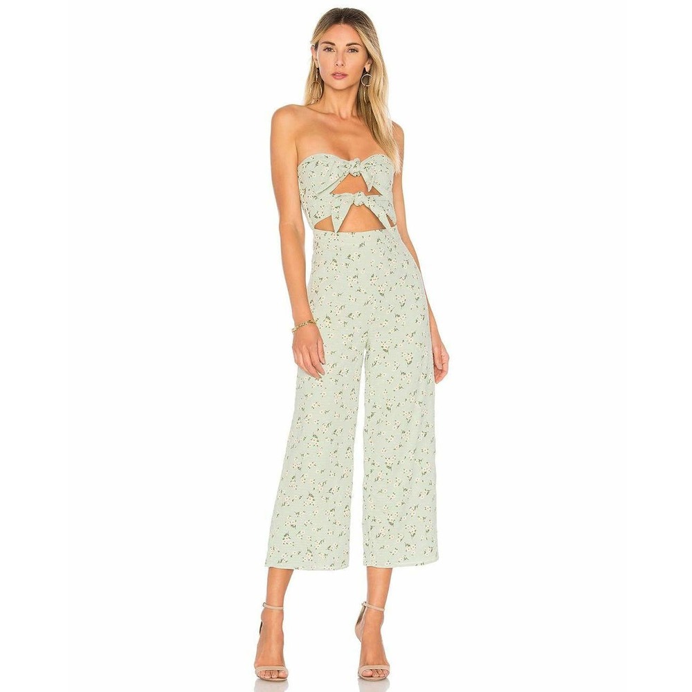 Majorelle Tessa Strapless Daisy Jumpsuit Size S
